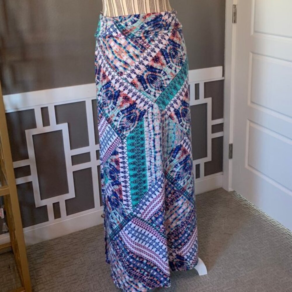 Joe B by Joe Benbasset Colorful Maxi Skirt